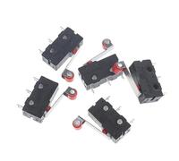 10 interruptores de límite de microinterruptor sensibles con palanca de rodillo de bisagra larga de 3 pines KW11-3Z