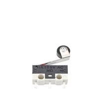 10 interruptores de límite momentáneos, 1 A, 125 V CA, interruptor de ratón, 3 pines, mango largo, brazo de palanca de rodillo, 12 x 6 x 6 mm.(Pulley)