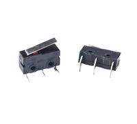 10 interruptores de límite NO NC de 3 pines con terminales PCB SPDT, 5 A, 125 V, 250 V, 29 mm, palanca de de rodillo, microinterruptores de acción rápida(16mm Lever Left)