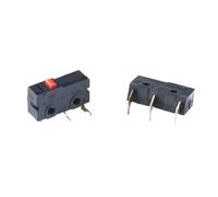 10 interruptores de límite NO NC de 3 pines con terminales PCB SPDT, 5 A, 125 V, 250 V, 29 mm, palanca de de rodillo, microinterruptores de acción rápida(Left bend)