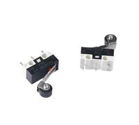 10 interruptores de límite NO NC de 3 pines, terminales PCB, 1 A, 125 V, palanca de arco de rodillo, microinterruptores de acción rápida(Roller Lever)