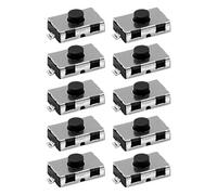 10 interruptores táctiles de empuje, 4 x 6 x 2,5 mm, micro interruptor, 2 pines, montaje en superficie, para mando a distancia de coche y electrónica automotriz