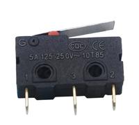 10 interruptores táctiles de encendido y apagado KW11-3Z, 5 A, 250 V, microinterruptor de 3 pines con hebilla y mango recto. Botón de contacto de microinterruptor de 3 pines.