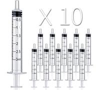 10 jeringuillas sin aguja de 3 ml/3 cc para artesanía, alimentación de mascotas, industria y ciencia (3 ml)