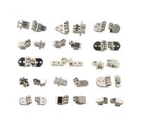 10 juegos de bisagras for gafas, 3mm, 5mm, 8mm de ancho, reparación de bisagras, gafas rotas, accesorios de repuesto de plástico for gafas(MB008 10sets)