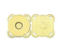 10 juegos de cierres magnéticos de metal, botones y broches para bolsos, carteras, ropa, bolsos, manualidades y accesorios de costura, dorados, 14 mm