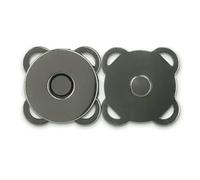 10 juegos de cierres magnéticos de metal, botones y broches para bolsos, carteras, ropa, bolsos, manualidades, accesorios de costura, color negro, 18 mm