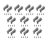 10 juegos de soportes de montaje de PCB de plástico diseñados para montaje en riel DIN de 35 mm, apto para riel C45 tipo DRG 01 para interruptor electrónico y soporte de placa