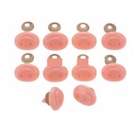 10 juegos para nariz de cerdo + arandelas, muñeca juguete, manualidades, material relleno, marioneta álbum recortes, plástico rosa, 26/27/34mm(19x26mm 0.75x1.02in)