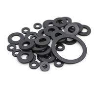 10 juntas planas de goma negra for manguera, arandela de sellado for grifo de plomería, junta tórica impermeable, M2, M3, M4, M6, M8, M10 y M12.(8x20x3mm)