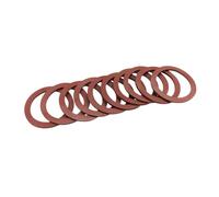 10 juntas planas de silicona, 2 mm, 1 1/4 pulgadas, sello plano, DN40, silicona, DIN DVGW, VP 401, BAM, HTB, Lloyd germánico