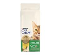 Cat Chow Sterilised - Pienso para gatos adultos esterilizados - Pollo - Cantidad: 10 kg