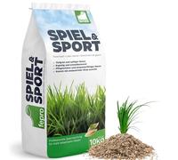 10 kg Semillas de césped para deportes y juegos de germinación rápida 400 m², robustas, de color verde profundo, ideales para siembra nueva y re-siembra, semilla de césped para primavera