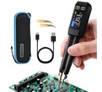 10 kHz LCR - Pinzas para medición de componentes electrónicos, multímetro mini SMD, multímetro de inductor de capacidad, multímetro de componentes electrónicos, comprobador de diodo para componentes