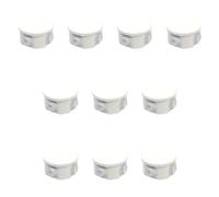 10 Kit Caja de Derivación de Pared Estanca IP55, Redonda D65X35 mm, con Salidas Pasacables y Tapa a Presión, 10 Kit Caja Eléctrica para Juntas y Conexiones
