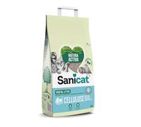Sanicat - Lecho absorbente multipet Natura Activa de Cellulosa reciclada. Absorción superior y control de olores, es de origen natural, biodegradable y compostable, 10L de capacidad