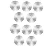 10 láminas de succión adhesivas, placa de hierro termoconductora para enfriador de teléfono, 35 x 35 mm, color plateado