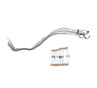 10 lámparas LED de calle para modelos de tren Z con carcasa de metal, compatible con alimentación de 3 V CC o CA, incluye resistencias de serie para uso de transformador de 12 V 16 V