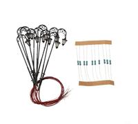 10 LED de calibre H0 de 63 mm con resistencias para 3 V, 10 unidades de calibre H0