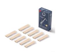 10 lengüetas para saxofón tenor Bb con fuerzas 2, 0, 2, 5, 3, 0 que proporcionan un tono estable y accesorios de saxofón de sonido claro (2.0)