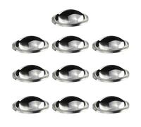 10 lentes convexas planas, diámetro 23 mm, altura 8 mm, semicircular, óptica, convexa, LED, lente de condensador para faros de bicicleta, linternas de enfoque, focos