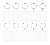 10 Llaveros con Marco De Fotos, Coles Acrílicos Transparentes De Bricolaje, Adornos Personalizados Personalizables para Marcos De Fotos, Regalos Escénicos.