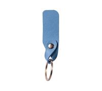10 llaveros de Cuerda Cuero Vaca auténtico Hechos a Mano, Estilo Retro, Metal, for Hombre o Mujer, , Funda for Llaves, Coche, Regalos para Organizar Llaves(Light Blue)