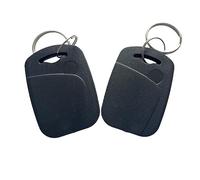 10 llaveros RFID de doble frecuencia de 125 kHz y 13,56 MHz, todo en uno, llavero compuesto UID Rewrita para copiar/clonar llaves/tarjetas (negro)