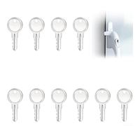 10 llaves de repuesto para manijas de ventana de UPVC compatibles con cerraduras de seguridad y restrictores estándar