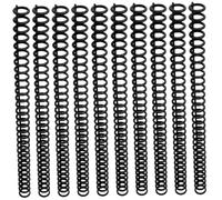 10 lomos de encuadernación de peine fácil de pellizco y seguro con capacidad para 85 hojas, encuadernación de plástico cortable para cuadernos A4, papeles de prueba y lomos de peine