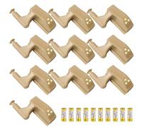 10 luces para debajo del gabinete que funcionan con pilas con sensor de bisagras para armarios y armarios que proporcionan una cómoda iluminación nocturna (amarillo)