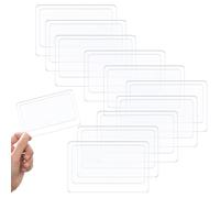 10 lupas de bolsillo, lupa portátil de bolsillo 3X, lupa de tarjeta de crédito, lupa portátil de Fresnel para cartera, lentes de lupa de joyería, ayuda de lectura para leer impresiones pequeñas