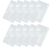 10 Lupas De Tamaño De Tarjeta De Crédito, Lentes De Aumento Fresnel, Lentes De Lupa, Lupa De Bolsillo De Plástico, Tarjeta, Lupa 3x, Lente Fresnel Auxiliar Para Encendedor De Fuego, Transparente