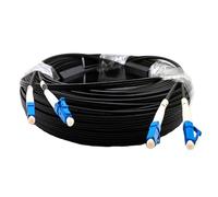10 m, 20 m, 30 m, 50 m, 60 m, 80 m, 100 m, cable de conexión de fibra óptica LC-LC doble modo único 30 m puente de fibra óptica (color: 50 m)