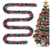 10 m Green Christmas Garland with Bow