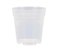 10 macetas de plástico transparente con agujeros de drenaje transpirables, para cultivar y trasplantar plantas pequeñas a medianas como orquídeas, suculentas y hierbas (6.7 pulgadas)