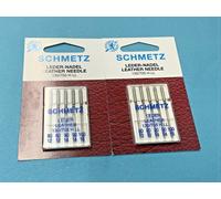 10 Máquina de Coser Agujas Schmetz Cuero Pistones Planos Fuerza 80-100