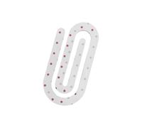10 marcadores de clip de acrílico grandes, marcador de página de libro multiusos, abrazadera para cuaderno, planificador, suministros de oficina novedosos, clips para archivos de cuaderno