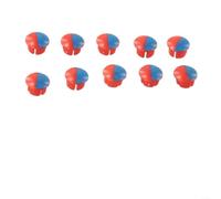 10 marcadores de señal de agua fría caliente para asas de grifo utilizados con agujero de montaje de 6,7 mm en uso doméstico para cocina y baño (2)