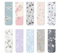 10 marcadores magnéticos de colores, perfectos para estudiantes, niños y mujeres, ideal para libros de texto, diarios, notas de estudio y documentos