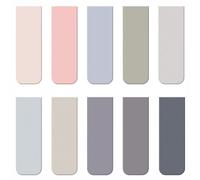 10 marcadores magnéticos de colores, perfectos para estudiantes, niños y mujeres, ideal para libros de texto, diarios, notas de estudio y documentos