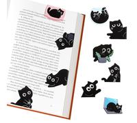 10 marcapáginas magnéticos de gatos lindos, marcapáginas magnéticas para niños, Halloween, Navidad, regalo para niños, mujeres, colegas, profesores, amantes de los libros y amantes de los gatos