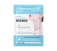 10 mascarillas para el cuello contra las arrugas, máscara facial de hialurón para el cuello y el cuello, crema de cuello alternativa para el cuidado del escote, parches antiarrugas para el cuello