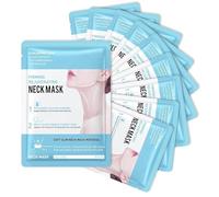 10 mascarillas reafirmantes para el cuello, parche antiarrugas para el cuello, reafirma la piel, suaviza las arrugas del cuello y cuida intensamente para reducir las arrugas para un cuello juvenil