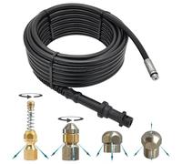 10 metros de manguera de limpieza de tuberías para/compatible con Kärcher Home K2 K3 -K7 Juego de limpieza de tuberías en espiral (sin boquilla, solo manguera)
