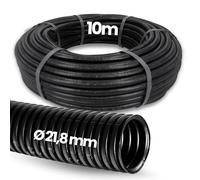 10 metros Kalitec Tubo corrugado cerrado DN 22 I sin ranuras Tubo corrugado I Tubo de protección contra zorros I Tubo hueco I Protección de cables AD 25,5 mm ID 21,8 mm