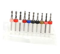10 microbrocas de carburo cementado para placa de circuito impreso PCB de 2,1 mm a 3,0 mm para perforación de precisión fina, joyería y manualidades