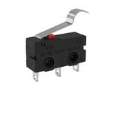 10 microinterruptores de 3 pines NO/NC, miniinterruptor de límite, 5 A, 250 V CA, KW11-3Z, palanca de arco de rodillo, acción rápida, microinterruptores de empuje(10Pcs KW12-E)