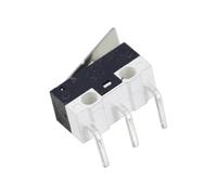 10 microinterruptores de límite pequeños for coche con rueda de desplazamiento y mango curvo.(Platen right bend)