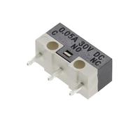 10 microinterruptores de límite, pulsadores momentáneos, 1 A, 125 V CA, interruptor de ratón, 3 pines, mango largo, brazo de palanca SPDT, 12 x 6 x 6 mm.(Sessile)